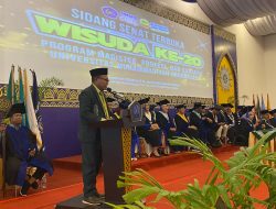 Yosef Koton Berikan Sambutan Pada Wisuda Mahasiswa UMGO 2024