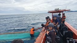 Korban Perahu Terbalik Di Peraiaran Kima, Dievakuasi Basarnas Pohuwato