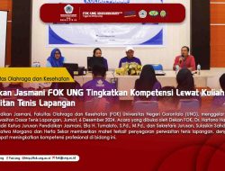 FOK Universitas Negeri Gorontalo Tingkatkan Kompetensi Lewat Kuliah Pakar Perwasitan Tenis Lapangan