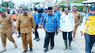 Wali Kota Adhan Dambea Tinjau Langsung Lokasi Bencana Banjir Talumolo