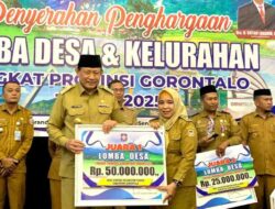 Dorong Perbaikan Layanan Publik dan Kebersihan, Gubernur Gorontalo Serahkan Penghargaan Lomba Desa dan Kelurahan