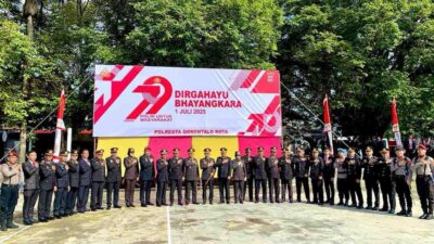 Kapolresta Gorontalo Tegaskan Komitmen Polri Dekat dengan Masyarakat di HUT Bhayangkara ke-79