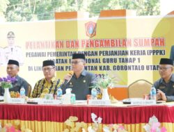 Pemkab Gorontalo Utara Kukuhkan Guru PPPK Tahap I, Bupati Tekanankan Etika Dan Edukasi