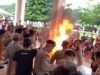 Demo Sopir Truk di Gorontalo Ricuh, Polisi dan Massa Saling Dorong di Rumah Dinas Gubernur