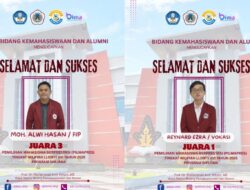 Mahasiswa UNG Raih Juara 1 dan 3 di Pilmapres LLDIKTI XVI 2025