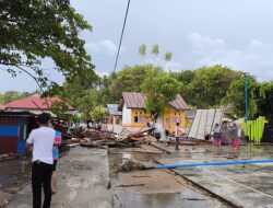 Puting Beliung Terjang Desa Ponelo, Rumah Warga dan Fasilitas Umum Rusak Parah