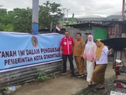 Jaga Keindahan Kota, Lahan Terbengkalai di Pasar Sentral Disegel Pemkot Gorontalo