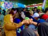 HUT ke-80 TNI AL, Pemprov dan Lanal Gorontalo Gelar Pasar Murah Bersubsidi Diserbu Warga