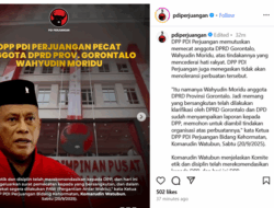 Buntut Video Viral “Rampok Uang Negara”, PDI Perjuangan Resmi Pecat Wahyudin Moridu