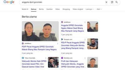 Jadi Berita Utama, Kasus Wahyudin Moridu Dominasi Tren Google Indonesia