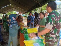 HUT ke-80 TNI, Warga Gorut Nikmati Sembako Murah hingga Pemeriksaan Kesehatan