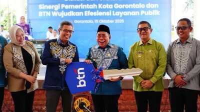 BTN Serahkan 8 Mobil Operasional ke Pemkot Gorontalo, Perkuat Layanan Publik dan Kebersihan Kota