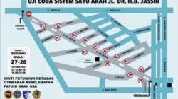 Jalan H.B. Jasin Akan Diterapkan Sistem Satu Arah, Uji Coba Dimulai 27 Oktober