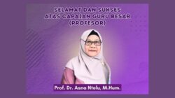 Prof. Asna Ntelu Raih Gelar Guru Besar UNG dalam Bidang Analisis Wacana Budaya