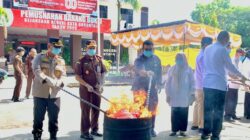Barang Bukti di Kota Gorontalo Dimusnahkan Kejari, Didominasi Kosmetik Ilegal dan Narkotika