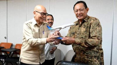 Jelang Penas XVII 2026, Gubernur Gusnar Bertemu Glenny Kairupan Bahas Ketersediaan Pesawat di Gorontalo