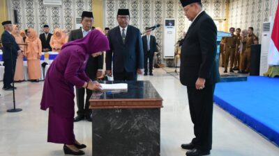 Gubernur Gusnar Ismail Lantik 25 Pejabat Tinggi Pratama Pemprov Gorontalo Hasil Penataan SOTK