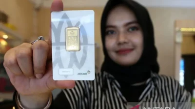 Harga emas Antam melonjak lagi, naik Rp29.000 jadi Rp2,59 juta/gram