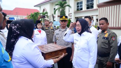 Peringati Hari Patriotik 23 Januari 2026, Wakil Bupati Gorontalo Utara Terima Duplikat Bendera Pusaka