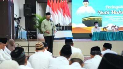 Rangkaian Isra Mi’raj, Gubernur Gusnar Ismail Canangkan Gerakan Mengaji di Lingkungan Pemprov