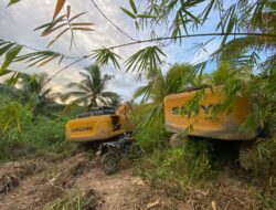 LiuGong dan XCMG Diamankan Polres Pohuwato, Hitachi Cs Masih Tertinggal di PETI Dengilo