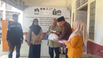 Peringati Milad ke-25, BAZNAS Kota Gorontalo Salurkan Bantuan Pokok untuk Ratusan Mualaf
