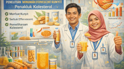 Lawan Kolesterol dengan Gaya Baru: Peneliti UNG Ciptakan Minuman Kunyit “Effervescent”