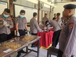 Tindak Lanjuti Perintah Kapolri, Personel Satbrimob Polda Gorontalo Jalani Tes Urine Serentak