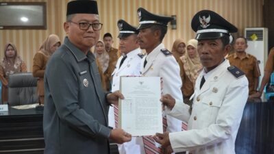 Lantik Pj Kepala Desa, Bupati Thariq Ingatkan Pentingnya Pembangunan Desa