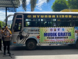 Tekan Angka Lakalantas, Polda Gorontalo Fasilitasi Mudik Gratis Rute Manado—Palu