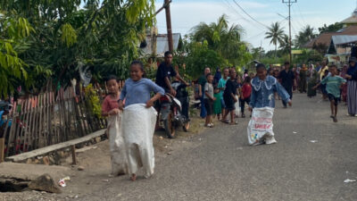 Hari Ketupat di Desa Bukit Tingki Popayato Seru! Warga Tumpah Ruah Ikut Lomba