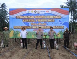 Dukung Swasembada Pangan, Kapolda Gorontalo bersama Forkopimda Tanam Jagung Serentak Kuartal I