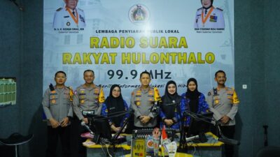 Kapolda Gorontalo Jamin Keamanan Mudik 2026 Lewat Dialog Interaktif di Radio Hulontalo