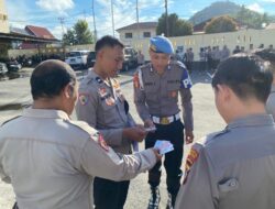 Tingkatkan Kedisiplinan Personel, Bid Propam dan Biro Log Polda Gorontalo Gelar Gaktiblin di Polresta Gorontalo Kota
