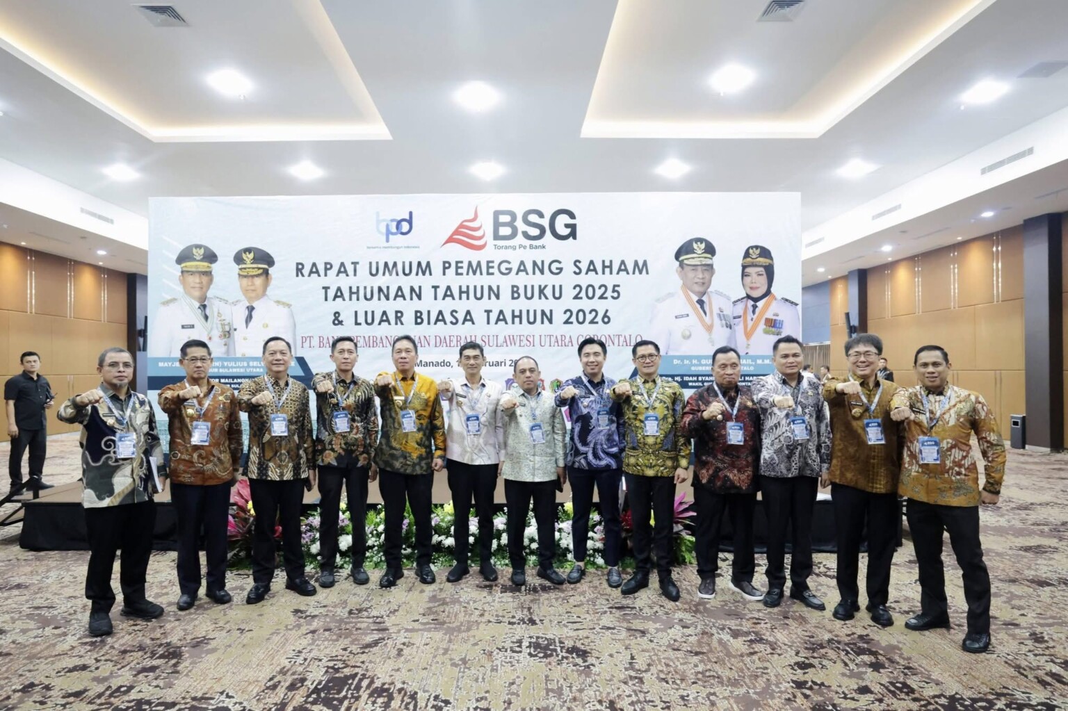 Wali Kota Kotamobagu Hadiri RUPS Bank SulutGo, Vicky Lumentut Ditunjuk Komisaris Utama