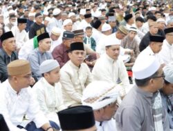 Ribuan Warga Padati Alun-alun Kotamobagu, Sholat Idulfitri Berlangsung Khidmat dan Tertib