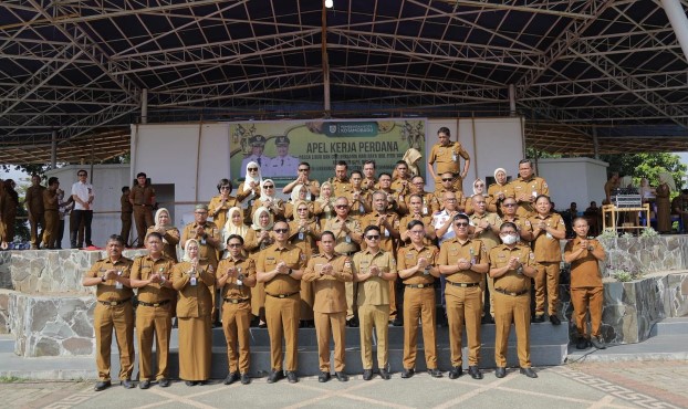 Apel Perdana Pascalibur, Wali Kota Kotamobagu Tekankan Disiplin dan Pelayanan Publik