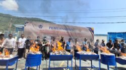 Komitmen Tingkatkan PAD, Pemkot Gorontalo Tegas Musnahkan Rokok Ilegal