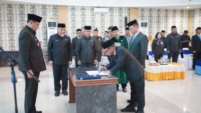 Duo Entengo Resmi Jabat Kadis Kominfotik dan Kaban Kesbangpol Provinsi Gorontalo