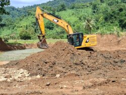 Pasca banjir Biau, Pemkab Gorut Mulai Benahi Tanggul Didingga