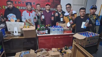 Sasar 6 Kecamatan, Satpol PP Kota Gorontalo Sita 251 Botol Miras