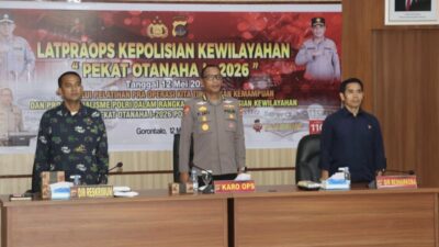 Sasar Penyakit Masyarakat, Karo Ops Polda Gorontalo Buka Lat Pra Ops Pekat Otanaha 2026