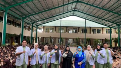 Edukasi Sejak Dini, Mahasiswa Profesi Dokter FK UNG Sosialisasi Mitigasi Gempa di MTsN 1 Kota Gorontalo