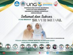 Buktikan Kemampuan Lintas Disiplin, Mahasiswa BK UNG Raih Medali Perak Olimpiade Biologi Nasional