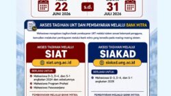 Catat Tanggalnya! UNG Buka Pembayaran UKT Semester Ganjil Mulai 22 Juni-31 Juli 2026
