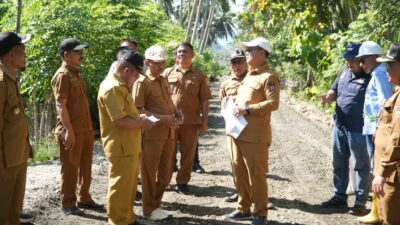 Thariq Modanggu Pastikan Pembangunan Jalan Kota Jin Sesuai Spesifikasi Teknis
