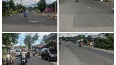 Pemeliharaan di Sejumlah Ruas Jalan Kotamobagu Mulai Rampung