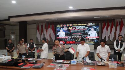 Gorontalo Libas Kriminal! Kapolda Pimpin Langsung Press Release Kasus 3C, Narkoba, hingga PETI