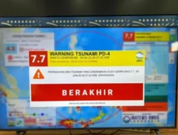 BMKG Resmi Akhiri Peringatan Dini Tsunami di Gorontalo Utara Hari Ini