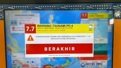BMKG Resmi Akhiri Peringatan Dini Tsunami di Gorontalo Utara Hari Ini